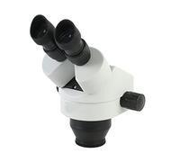 AYCDL Kit D'Accessoires pour Microscope : Tête De Microscope Stéréo Binoculaire À Zoom Continu 3,5X-90X, Oculaire Wf10X/20 Mm, Lames De Microscope en Caoutchouc,White-3.5-90X(0.5X 1X 2X)
