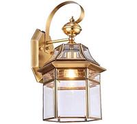 AYCDL Lanterne Victorienne D'Extérieur en Cuivre - Lampadaire Élégant Et Étanche pour Villa, Balcon, Couloir Et Salon - Design Rétro Classique, Éclairage De Luxe pour La M