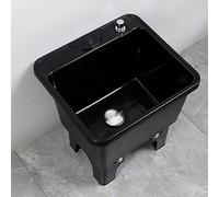 AYCDL Lavabo utilitaire - Station de lavage autoportante robuste avec lavabo profond pour jardin, garage, écoles, hôpitaux, usines, hôtels et gestion de propriété, noir, 40 x 36 x 41 cm
