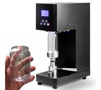 AYCDL Machine De Scellage Semi-Automatique pour Boîtes De Conserve, Scelleuse À Impulsion pour Sacs Plastiques, Thermosoudeuse pour Canettes De Bière, Cola Et Fruits,Black