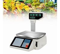 AYCDL Machine Intégrée De Pesage Et De Caisse, Balance De Caisse Intelligente Tout-en-Un, Balance De Caisse Commerciale, pour Les Snacks, Les Traiteurs Et Les Restaurants.