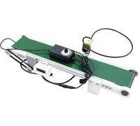 AYCDL Mini bande transporteuse électrique 50/70 cm - Piste de distributeur automatique en PVC, petit convoyeur de voie de fret avec comptage photoélectrique, idéal pour une manipulation efficace des