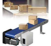 AYCDL Mini bande transporteuse pour ligne de production de bureau, 1000 mm x 90 mm, vitesse du moteur 1350-3000 R/min, idéale pour la transformation des aliments et l'emballage de produits, 1000 mm x