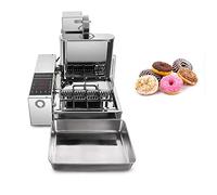AYCDL Mini machine à beignets automatique à 4 rangées avec sortie de 1750 unités/heure, friteuse commerciale en acier inoxydable à profondeur réglable, parfaite pour la boulangerie