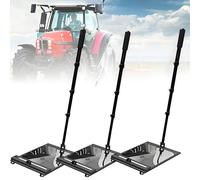 AYCDL Miroir D'Inspection Convexe Portable, Pivotant Et Extensible, 30 Cm (12 Pouces), avec roulettes Et Éclairage LED, Miroir De Sécurité pour L'Inspection sous Véhicules (Voitures, Bus,3pcs