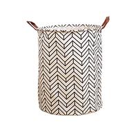 AYCDL Panier À Linge Rond, Bac De Rangement, Panier À Linge Sale Grande Capacité, Panier De Rangement pour Vêtements, Organisateur pour La Maison,I-15.7 * 19.6in