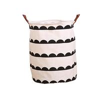 AYCDL Panier À Linge Rond, Bac De Rangement, Panier À Linge Sale Grande Capacité, Panier De Rangement pour Vêtements, Organisateur pour La Maison,Ki-15.7 * 19.6in