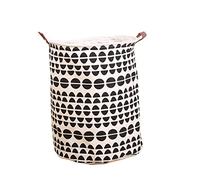 AYCDL Panier À Linge Rond, Bac De Rangement, Panier À Linge Sale Grande Capacité, Panier De Rangement pour Vêtements, Organisateur pour La Maison,T-15.7 * 19.6in