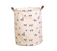 AYCDL Panier À Linge Rond, Bac De Rangement, Panier À Linge Sale Grande Capacité, Panier De Rangement pour Vêtements, Organisateur pour La Maison,F-15.7 * 19.6in