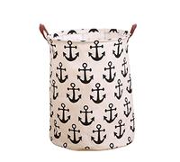 AYCDL Panier À Linge Rond, Bac De Rangement, Panier À Linge Sale Grande Capacité, Panier De Rangement pour Vêtements, Organisateur pour La Maison,P-15.7 * 19.6in