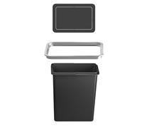 AYCDL Poubelle De Cuisine Encastrée sur Plan De Travail, Couvercle Pivotant avec Œillet Et Surface Brossée, pour Restaurant, Bureau, Hôtel, Lot De 3,A Trash Set of 3