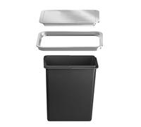 AYCDL Poubelle De Cuisine Encastrée sur Plan De Travail, Couvercle Pivotant avec Œillet Et Surface Brossée, pour Restaurant, Bureau, Hôtel, Lot De 3,Trash Set of 3 B