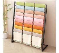 AYCDL Présentoir À Foulards, Écharpes, Serviettes, Ceintures, Cravates, Couvertures, Blanc, 150 Cm,Black-60cm