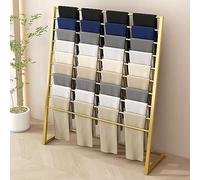 AYCDL Présentoir À Foulards, Écharpes, Serviettes, Ceintures, Cravates, Couvertures, Blanc, 150 Cm,Gold-120cm