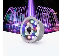 AYCDL Projecteur LED Subaquatique pour Bassin, Fontaine Et Cascade, Étanche Ip68, Basse Pression, Idéal pour Les Jardins Et Les Piscines.,Warm White-15W-AC12V