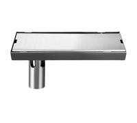 AYCDL Receveur De Douche Rectangulaire Invisible en Acier Inoxydable 304, Anti-Odeurs, avec Bonde De Sol Linéaire Et Couvercle Brossé, Dl9B50M,Dl9s30c-A