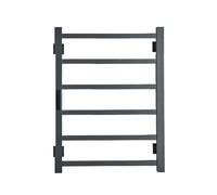 AYCDL Sèche-Serviettes Électrique en Acier Inoxydable 304 avec Écran Tactile Numérique, Minuterie Préréglée Et Thermostat Étanche.,Black 6001-Right wire