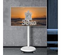 AYCDL Support TV Mobile, Chariot TV Mobile avec roulettes - Support TV Roulant Réglable en Hauteur, Rotation Horizontale Et Verticale De L'Écran Support TV Roulant, C