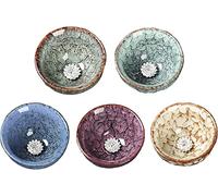 AYCDL Tasse À Thé en Céramique Au Design Classique, Ornée d'un Lotus Argenté en 3D. Magnifique Service À Thé Inspiré des Cinq Éléments, Style Kung-Fu Chinois. Élégant,F