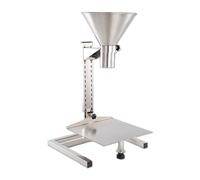 AYCDL Trémie d'alimentation en Acier Inoxydable, Entonnoir d'emballage Robuste De Qualité Alimentaire, avec Support/Plateau, Hauteur Réglable, pour L'Emballage De Poudres/Liqui