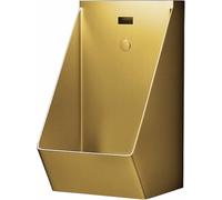 AYCDL Urinoir Commercial en Acier Inoxydable 304, Urinoir Mural À Chasse d'eau, Urinoir Anti-Éclaboussures À Capteur Intelligent pour Hommes Adult,Gold