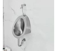 AYCDL Urinoir Mural pour Hommes avec Chasse d'eau, en Acier Inoxydable 304, Toilettes Commerciales Anti-Éclaboussures pour Écoles, Chantiers Et Li,Wall Rowb