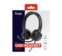 Trust Ayda Casque Avec fil Arceau Appels/Musique Noir