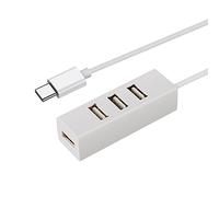AYECEHI Hub USB C vers USB 4 ports USB C Adaptateur USB Type C Hub pour appareils USB Type C (Blanc)