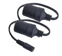 AYECEHI Lot de 2 câbles d'alimentation pour allume-cigare de voiture femelle à CC 5,5 mm x 2,1 mm - Adaptateur de prise pour chargeur de voiture, UPS,