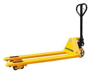 Ayerbe Transpalette AY-2000-PL Pelle Longue - Industriel Jaune - 2000 kg - Métal - Équipement de manutention de matériaux