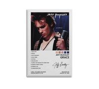 AYERWAENN Jeff Buckley Poster esthétique sur toile pour couverture d'album Grace - Poster décoratif vintage - Pour salon, chambre à coucher - 30 x 45 cm - Style sans cadre