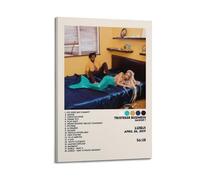 AYERWAENN Luidji Album Tristesse Business Tracklist Affiches esthétiques - Art mural vintage - Peinture décorative sur toile pour salon, chambre à coucher - 20 x 30 cm - Style cadre