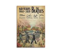 AYERWAENN Poster décoratif sur toile Erik The Beatles Abbey Road - Impression sur toile vintage - Décoration pour salon, chambre à coucher - 40 x 60 cm - Style sans cadre