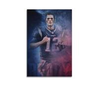 AYERWAENN Tom Brady Poster mural esthétique sur toile style vintage sans cadre pour salon, chambre à coucher 20 x 30 cm