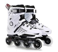 AYES Patins à roues alignées professionnels pour hommes et femmes, patins à roues alignées de fitness pour adultes et débutants (blanc, 41)