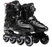 AYES Patins à roues alignées professionnels pour hommes et femmes, patins à roues alignées de fitness pour adultes et débutants (noir, 38)