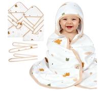 AYESY 2 Pack Couverture Emmaillotage Bebe, 85x85 cm Couverture Enveloppante Multifonction 100% Coton Confort de Sommeil Doux Nouveau-né de 0 à 3 Mois Naissance(A)