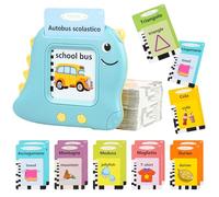 AYESY Cartes Flash Parlantes, Blus Cartes éducatives 224 Mots, Cartes éducatives pour Enfants Jouet Éducatif Montessori Jouets d'apprentissage Audio pour Enfants de 2 à 6 Ans