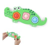 AYESY Jouets Sensoriels Fidget, 1 Pcs Crocodile Pop It Bébé Push and Pop Bubble Sensory Fidget Toy Jouets Sensoriels à Presser Montessori Motricité Fine Anti-Stress Cadeau Enfant Autiste