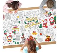 AYESY Nappe à Colorier pour Enfants,180 * 90cm Gâteau d'anniversaire Papier Dessin pour Enfant DIY Géant Coloriage Affiche Jeux d'anniversaire, Activités pour Enfants