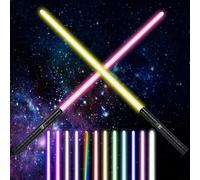 AYESY Sabre Laser Lightsaber, 14 Couleurs 1PCS Sabre Lumineux Rechargeable Lumineux Epées Laser à LED avec Son Costume d'halloween Articles de Fête Cadeaux Combattants et Guerriers de la Galaxie