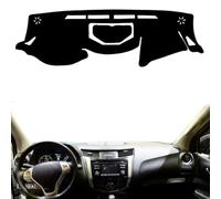 AYETBNXZ - Tapis de Tableau de Bord en Flanelle de Polyester et Daim pour Voiture pour Nissan NP300 Navara Renault Alaskan D23 2014-2019 Tapis de Tableau de Bord Protecteur