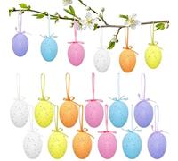 AYEUPZ Œufs de Pâques à Suspendre, Multicolores, réutilisables, décoration à Suspendre, Cadeau de P âques, Chasse à, décoration d'arbre de Pâques, Maison, Jardin, fête
