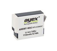 ayex AHDBT-901C li-ION Batterie Compatible pour GoPro Hero 9, 10 & 11