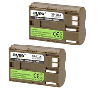 ayex BP-511A li-ION-pour Canon EOS 1D, 5D, 10D, 20D, 30D/40D, 50D, d10-d20 d30, d60, 300D