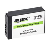 ayex LP-E17 Batterie compatible avec Canon EOS RP R100 R50 R8 77D 750D 760D 800D 850D M3 M5 M6 Mark II Puissante et fiable