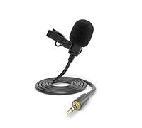 ayex Microphone Lavalier parfait pour les smartphones avec prise jack 3,5 mm pour les interviews, les réunions en direct, les réunions et les vlog LV-1