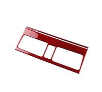 AYEXNSV Autocollant de Grille d'aération for Lecteur CD de Console Centrale, Compatible avec Suzuki Swift ZC31S 2005-2010 (Conduite à Gauche/à Droite), en Fibre de Carbone Solide.(Center AC Red)