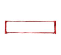 AYEXNSV Autocollant décoratif for Grille d'aération Centrale de climatisation, Compatible avec Les Accessoires intérieurs en Fibre de Carbone for Mustang 2009-2014.(Red)