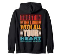 Ayez Confiance au Seigneur de Tout Votre cœur Proverbes 3:5-6 Vintage Sweat à Capuche